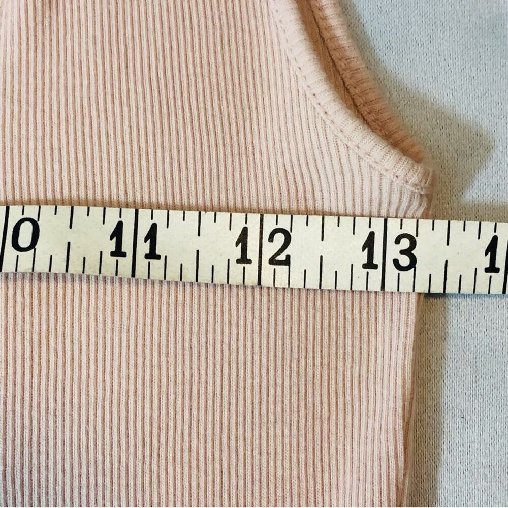 Loft Soft Pink Blush Sleeveless Tank Top Embellished Feminine Scoop Neck - Picture 13 of 16